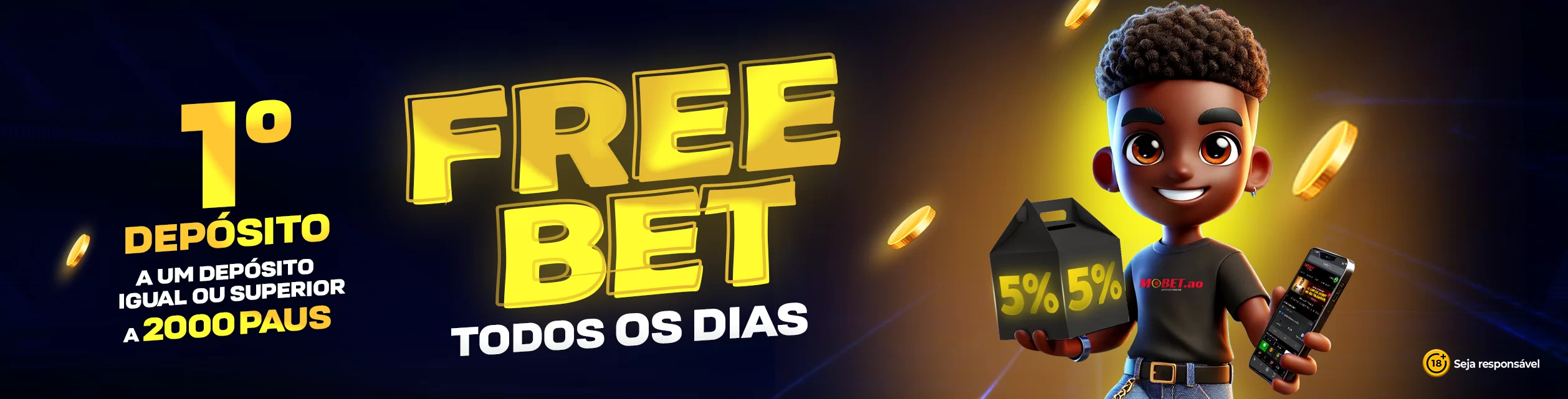 bonus de boas-vindas